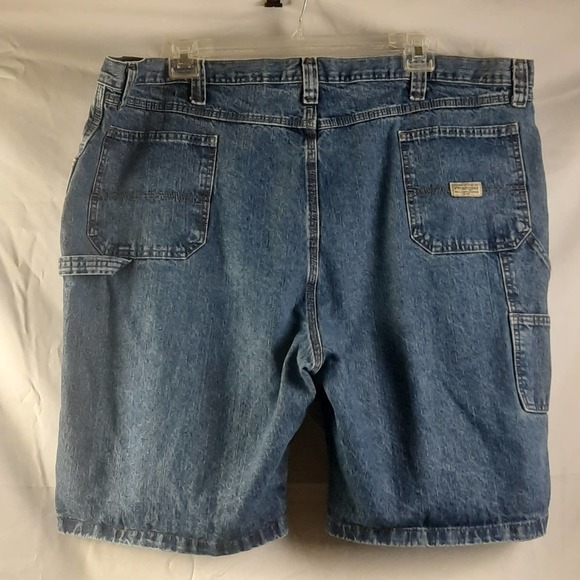 Wrangler work wear carpenter utility denim shorts Med Wash 48 Reg - Picture 2 of 4